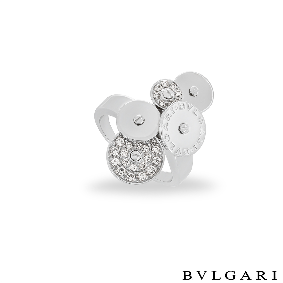Bvlgari White Gold Diamond Cicladi Ring